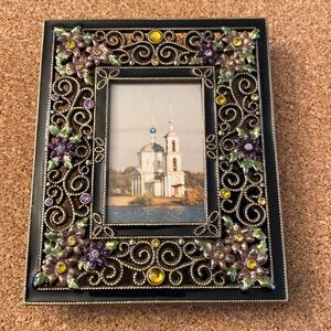 Concepts Floral Embellished Jeweled Picture Frame